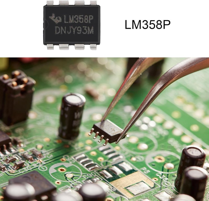 DORHEA 50Pcs LM358P Operational Amplifier IC Om-Amp DIP-8 with Machined Contact Pins LM358 IC Dual Operational Amplifier Integrated Circuit for Sensor Signal Processing, Signal Conditioning - Image 3